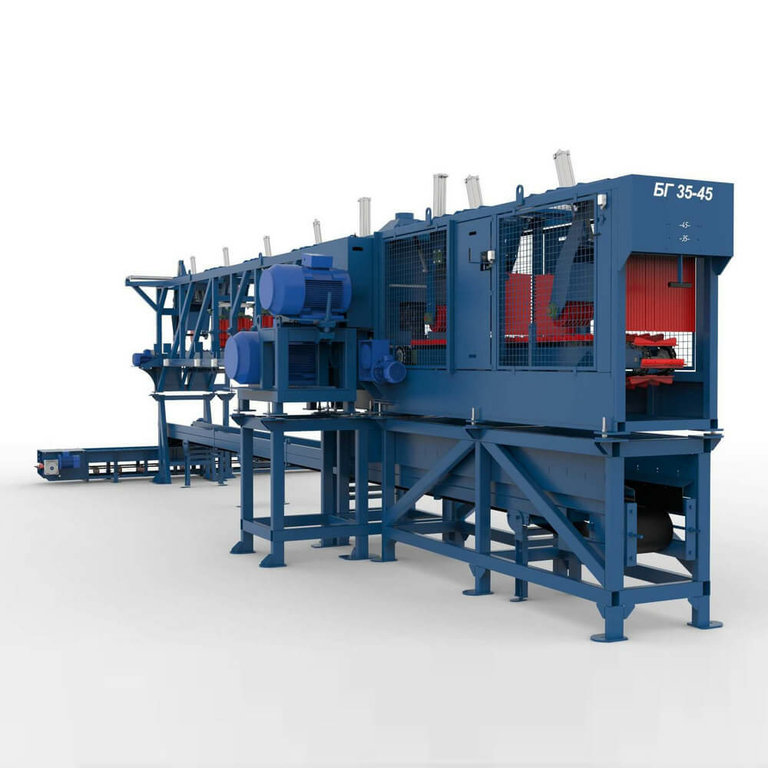 Бревнопильный гусеничный станок БГ 35-55 Линия