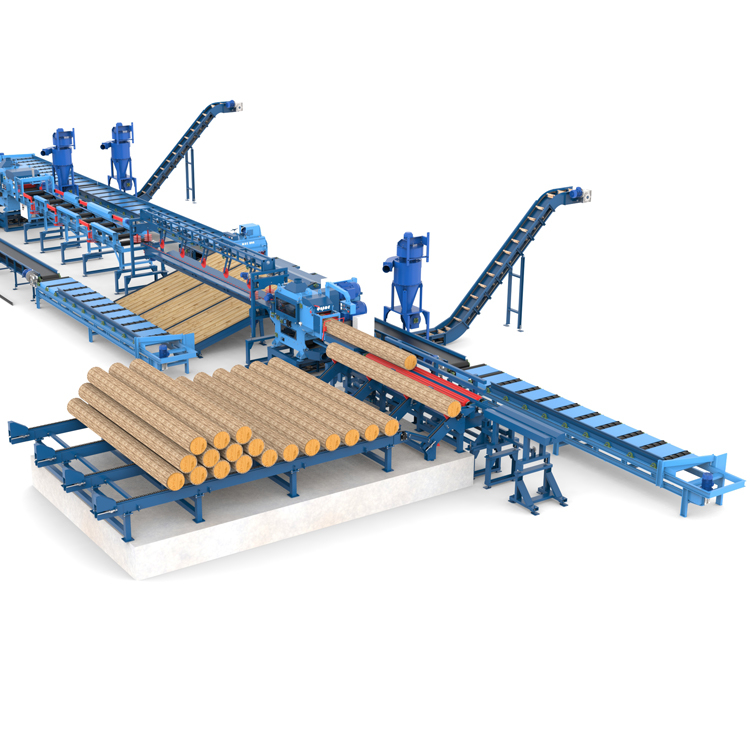 Лесопильная линия Форта с возвратом необрезной доски