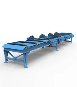 Рольганг с цепным сбрасывателем