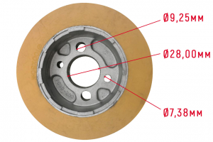 JPF-RO/10 ролик 100х50 мм (JPF-3) (10000275)