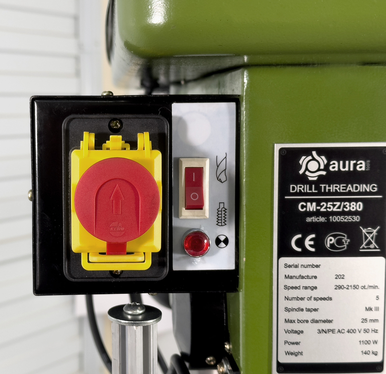 Сверлильно-резьбонарезной станок AURA CM-25Z/380 (10052530)