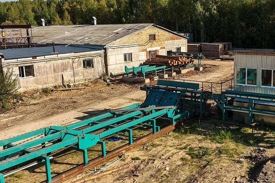 Разобщитель бревна с эстакадой Cronver RL-V (высокий)