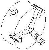 Comec PV0030 Зажим 3-х зубчатый самоцентрир. D=160 мм..