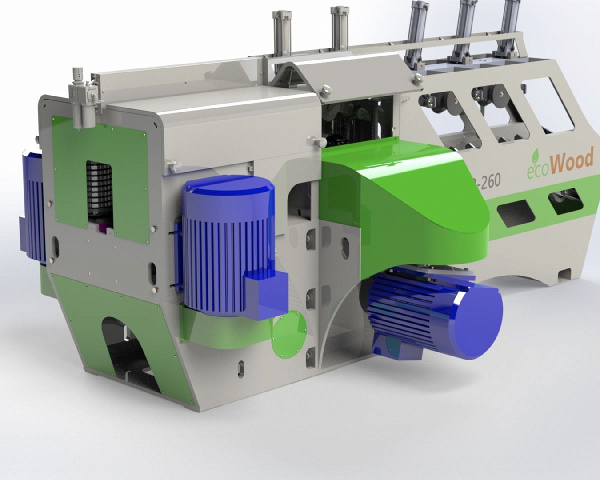 Фрезерно-пильный станок для тонкомера EcoWood UFP-260 UFP-260