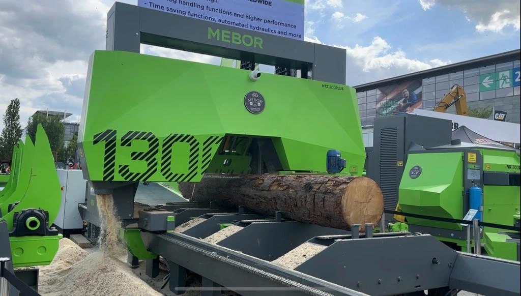 Горизонтальная широколенточная пилорама MEBOR HTZ-1300 PLUS