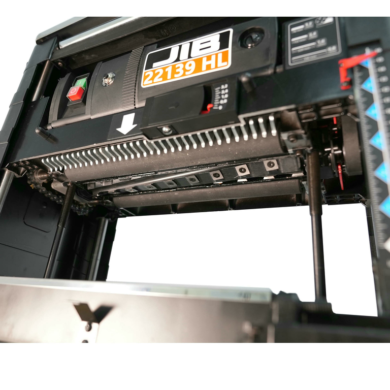 Рейсмусовый станок jib 22139 hl ширина стола 330 мм мощность двигателя 2 квт вал helical