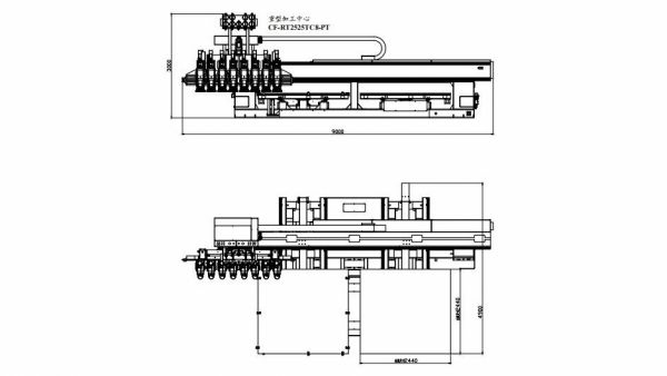 Многошпиндельный обрабатывающий центр с 2-мя столами ChangFeng CF-RT2525TC8-PT