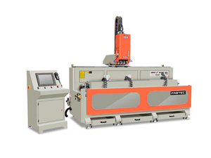 Двухшпиндельный сверлильно-фрезерный станок с ЧПУ ZSSD-CNC-3000 для обработки алюминиевого профиля