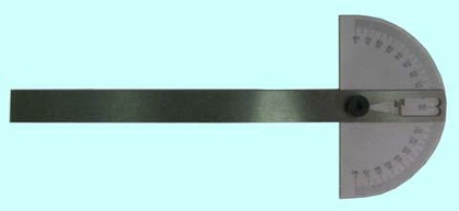 Угломер-транспортир с нониусом d  85 линейка L150,цена дел. 1град. "CNIC" (2808-023)