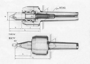 Центр Вращающийся  КМ-2 усиленный,высокоскоростной,с повыш-ой точностью 5000 об/мин,биение 0,005 "CNIC" (HM-D512)