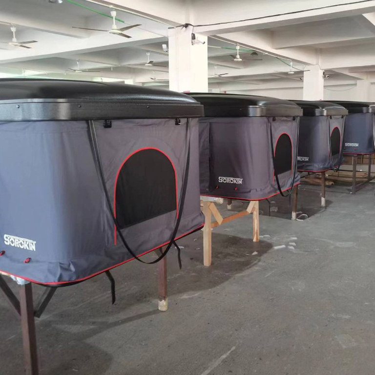 Палатка на крышу автомобиля Box, чёрная