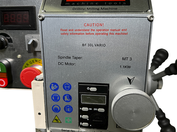 Настольный фрезерный станок BF 30L Vario