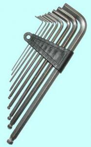 Набор ключей Шестигранных из  9шт (1,5; 2; 2,5; 3; 4; 5; 6; 8; 10мм) с шаром СrV "CNIC" в блистере (2112)