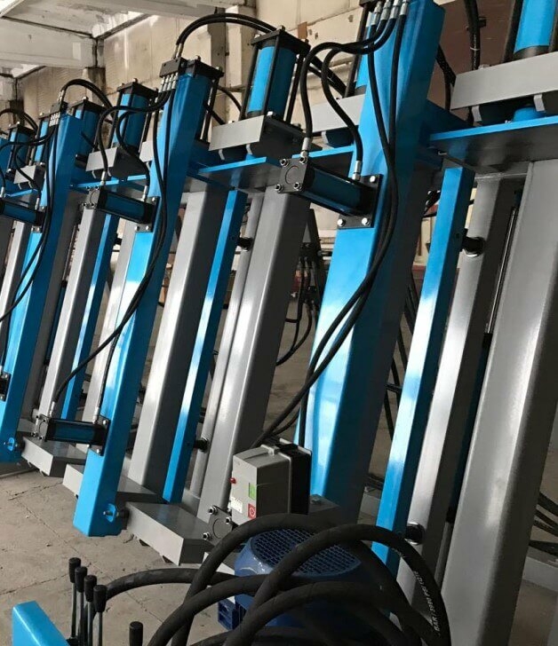 Пресс гидравлический для склеивания бруса SLH — G