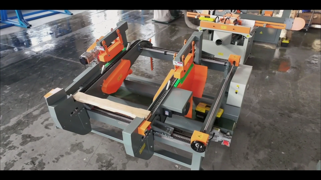 Проходной торцовочный станок CROSS CUT (2 пилы)