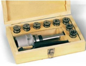 Патрон Фрезерный с хв-ком КМ4 (М16х2,0) с набором цанг-втулок SC32 из 7шт (6-25мм) "CNIC"