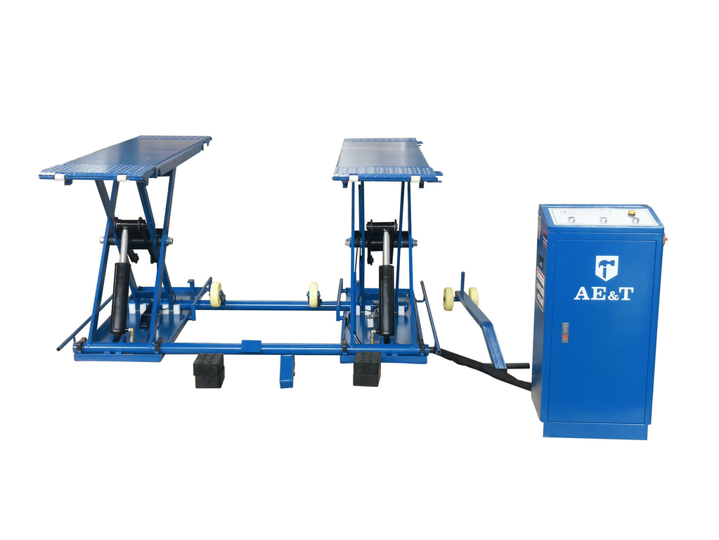 Мобильный ножничный подъемник F6010 AE&T (220В)