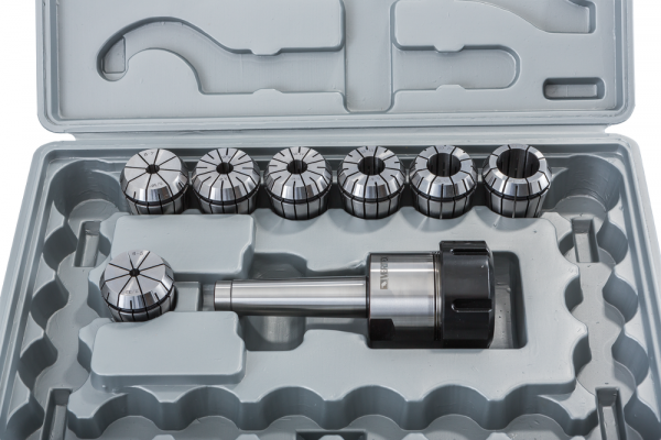 Цанговый патрон МК-3 с набором цанг ER-40 на 6, 8, 10, 12, 16, 20, 25 мм (50000180)