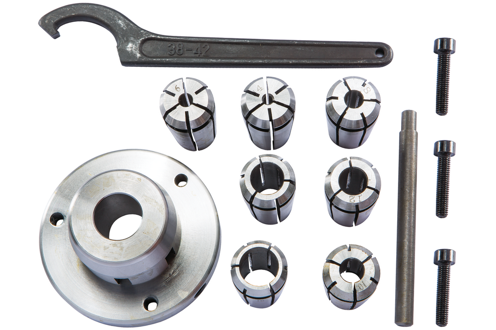 Цанговый патрон с цангами 4, 6, 8, 10, 12, 14, 16 мм (50000921)