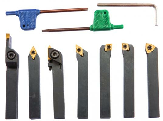 Набор из 7 резцов сечением 10х10 мм со сменными вставками (50000955)