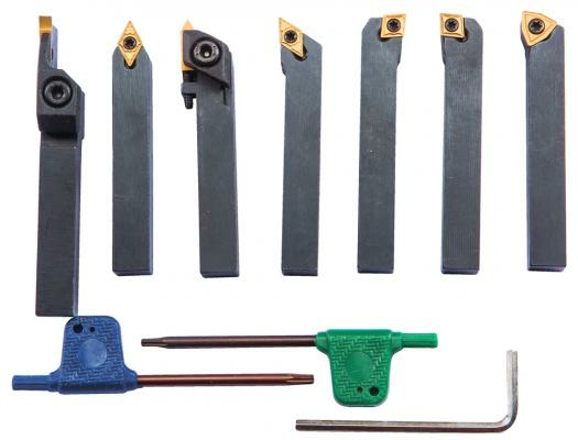 Набор из 7 резцов сечением 10х10 мм со сменными вставками (50000955)