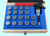 Патрон Цанговый с хв-ком R8 (7/16"- 20UNF) с набором цанг ER32 из 18шт (3-20мм) "CNIC"
