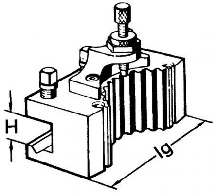 Держатель расточного резца B16x80 мм, А1 (59500007)