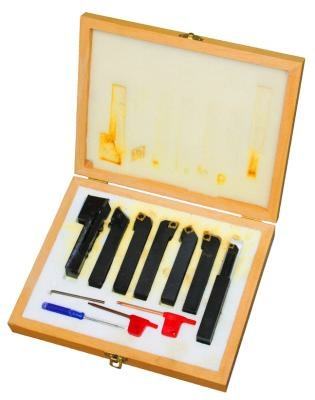 Набор из 7 резцов 16х16 мм, с мех. креплением твердосплавных пластин (59500020)