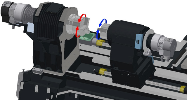 Токарный центр с осью Y и противошпинделем SKM NL 2500SY