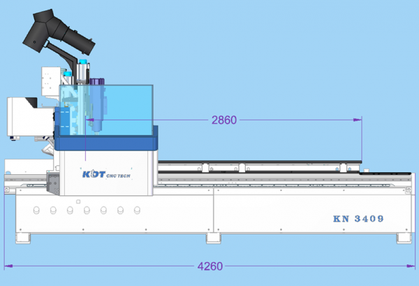 Обрабатывающий центр с ЧПУ KDT KN-3409L
