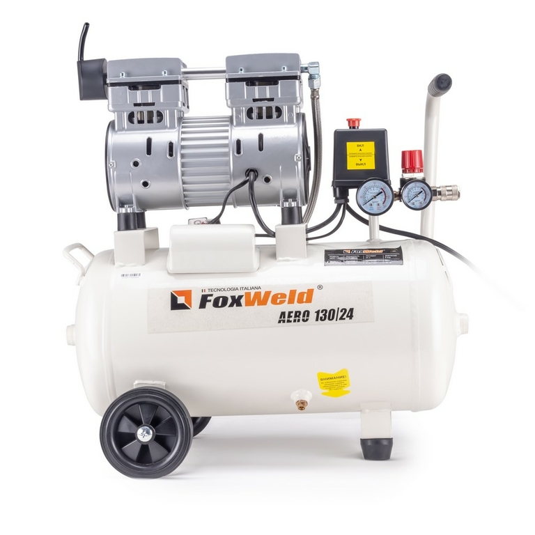 Безмасляный коаксиальный компрессор AERO 130/24 oil-free (пр-во FoxWeld/КНР)