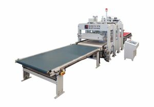 Линия прессования на базе проходного гидравлического горячего пресса Shanxi Quilin Machinery BY 624X9/18