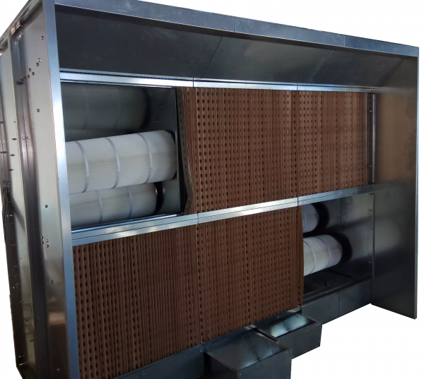 Кабина для шлифовки изделий, ширина рабочей зоны 3м