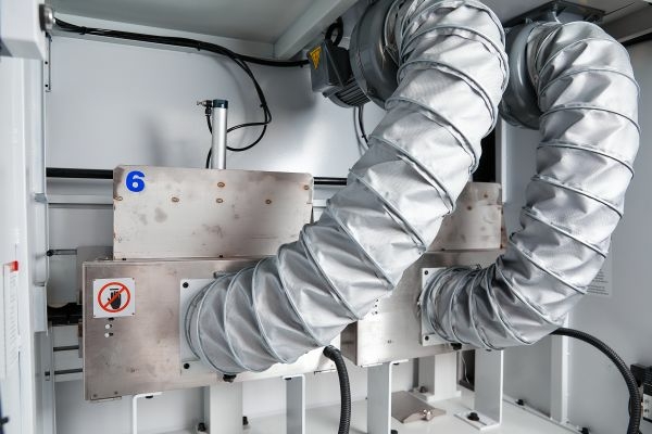 Линия финишной покраски торцов мебельных деталей