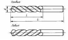 Сверло d  5,4х30х60 ц/х ВК8 цельное