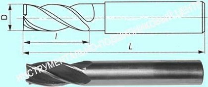 Фреза Концевая d20,0х 75х141 ц/х Р18  Z=6 "CNIC"