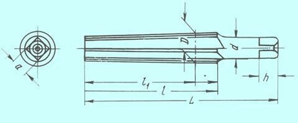 Развертка d60,0х185х270 коническая, конусность1:30 чистовая