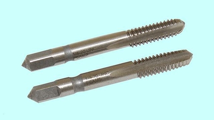 Метчик   1/4" UNC 60° Р6АМ5 дюймовый, м/р., комплект из 2-х шт. (20 ниток/дюйм) DIN351 "CNIC"