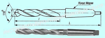Сверло d 50,0  к/х Р6М5К5