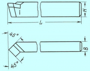 Резец Проходной отогнутый 20х12х120 ВК8 (РК8)
