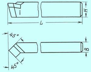 Резец Проходной отогнутый 40х25х170 ВК4