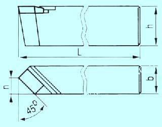 Резец Проходной прямой 20х12х120 тв. сплав (без маркировки)