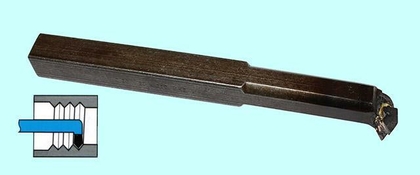 Резец Резьбовой  20х20х210 ВК8 для внутренней резьбы левый DIN 283-60 "CNIC"