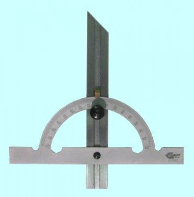 Угломер-транспортир с нониусом d 100 линейка L150,цена дел. 1град. "GRIFF"