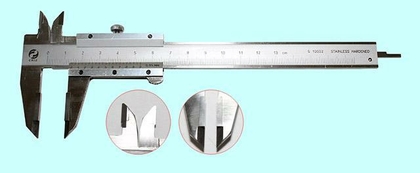 Штангенциркуль 0 - 125 ШЦТ-I (0,05) с твердосплавными губками, нерж. сталь, с глубиномером "CNIC" (141-515S)