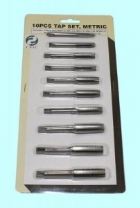 Набор метчиков из 10 штук (М6-М12) 9ХС в блистере (SC010-1) "CNIC"