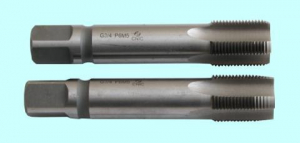 Метчик G 1 3/4" Р6АМ5 трубный цилиндрический, м/р. комплект из 2-х шт. (11 ниток/дюйм) ГОСТ 3266"CNIC"