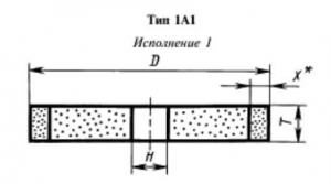 Эльборовый круг 1А1-1(плоский прямого профиля) 150х10х32х3  ЛКВ40 100/80 100% В2-01
61,0 карат