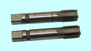 Метчик G  1" Р6АМ5 трубный цилиндрический, м/р. комплект из 2-х шт. (11 ниток/дюйм) ГОСТ 3266 "TLX"