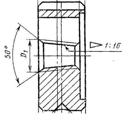Плашка Трубная коническая   R    3/8", 19 ниток/дюйм, dнар.45мм "TLX"